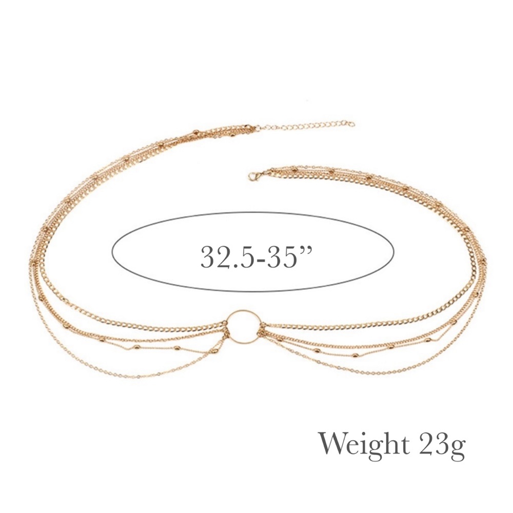 Boho Multilayer Beach Belly Waist Festival Chain - Picture 14 of 14